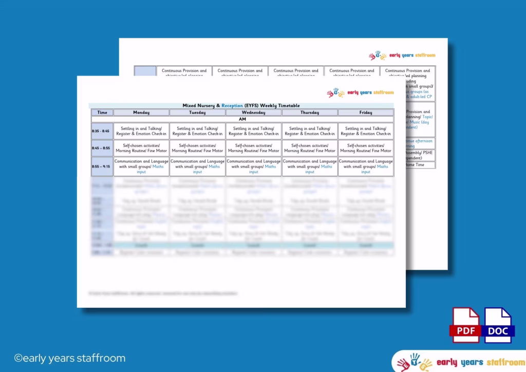 Early Years Staffroom Planning and Resource Website