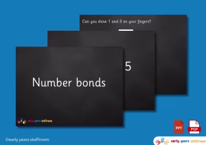 Number bonds PowerPoint Reception EYFS maths