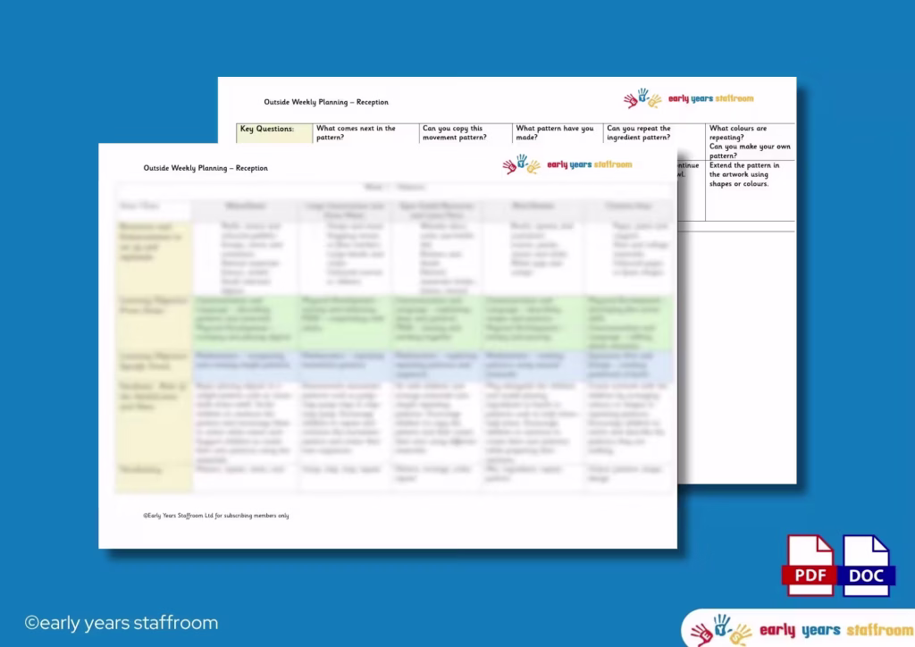 Early Years Staffroom Planning and Resource Website